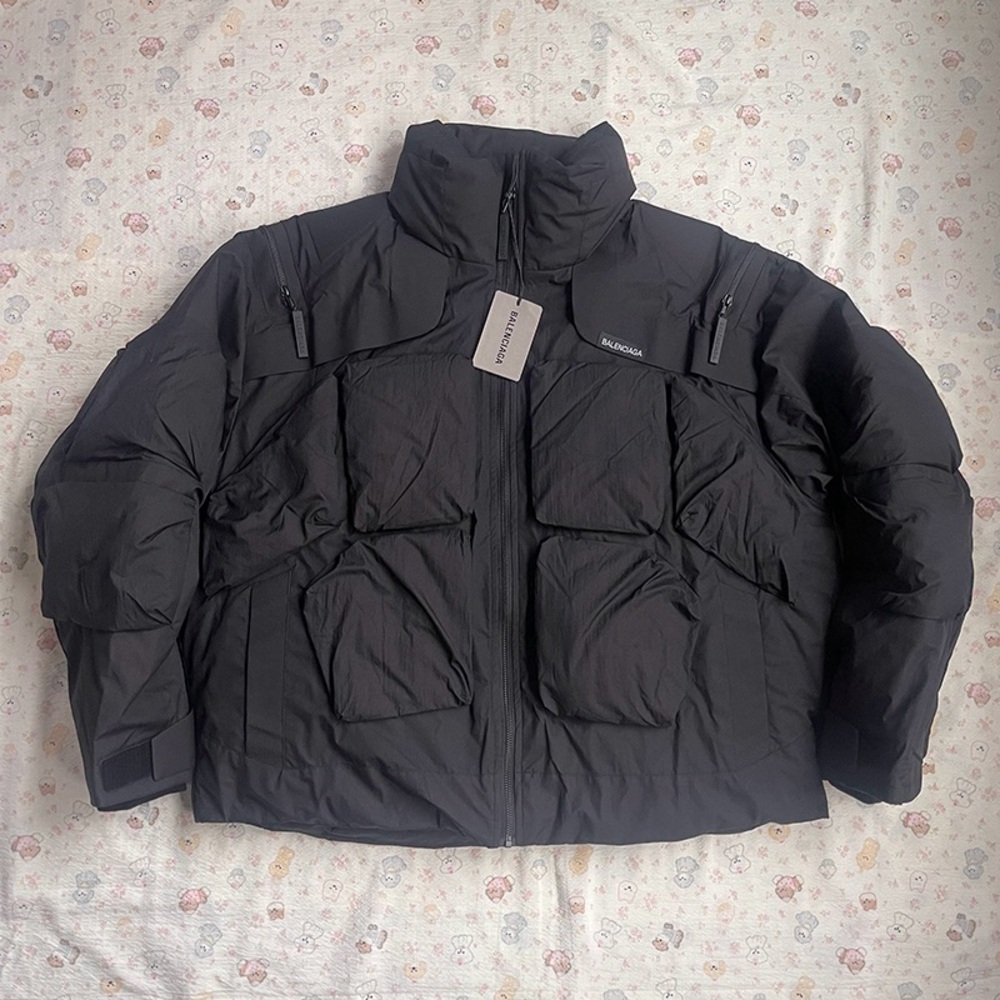 Balenciaga Men's Black Puffer Jacket